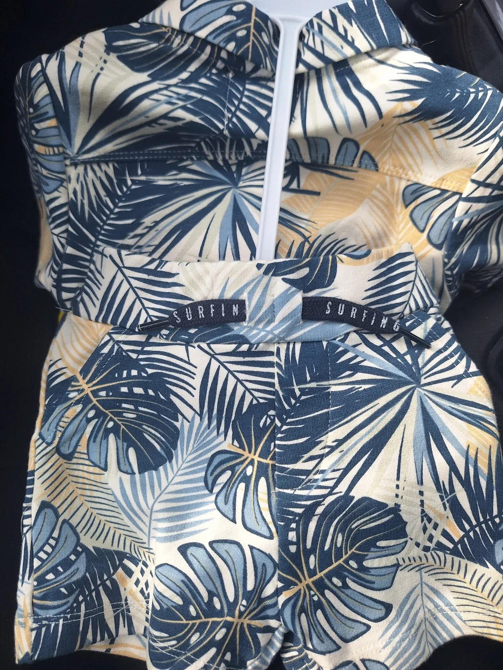 NWT Dirkje Baby Boys 2-Piece Tropical Hawaiian Cabana Shorts Set 3mo